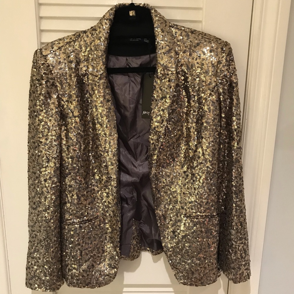 Nasty Gal Sequin blazer